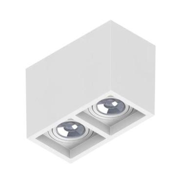 Imagem de Spot Sobrepor Save Energy Boxit Duplo Par30 E27 Branco