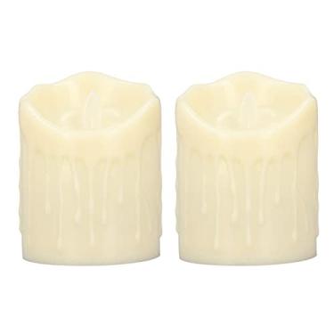 Imagem de Lâmpada de Vela LED, Velas Sem Chamas de Simulação Com Pétalas de Rosas Vermelhas, Jantar Romântico Seguro Cesto de Flores Artificial, Lâmpadas de Vela Decorativas de Peças