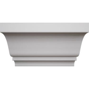 Imagem de 3 15/40.6 cm P x 15.6 cm C x 9 cm A WM45 Americraft Solid Paint Grade Wood MiterLink Crown Molding Coupler, Primed Pine (Matches Moulding MLDW01X05WM45PP)