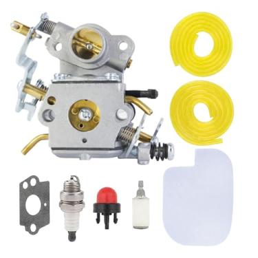 Imagem de Carburador e kit de ajuste para motosserras Poulan 545070601 PP4218A - Serve para P3314/P3816/P4018/PP3416/PPB4218/S1970 - Substitui o carburador C1M-W26