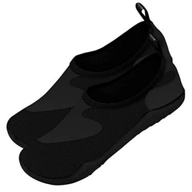 Imagem de Water Gear Sapatos aquáticos femininos – Natação e snorkeling – Tecnologia antiderrapante para segurança dos pés – Ajuste confortável e seguro – Preto, Preto - 39, 40