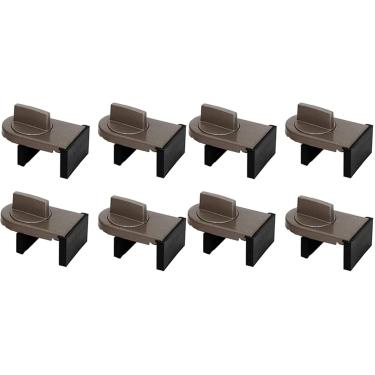 Imagem de 8 Pcs Rolha De Caixilho Deslizante Fechaduras De Armário Correias Fechadura De Janela Deslizante Portas Porta Deslizante Fechadura De Segurança à Prova De