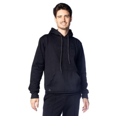 Imagem de Moletom Masculino Gangster com Capuz Preto, Preto, P
