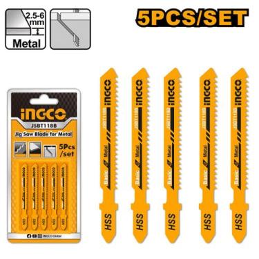 Imagem de Jogo Lâminas Tico-Tico HSS Metal 5 Peças INGCO