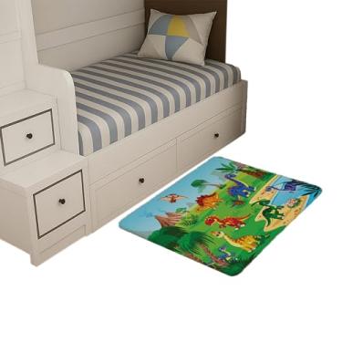 Imagem de Tapete Infantil Estampado 65 x 50 Decorativo Antiderrapante (Vale dos Dinossauros)