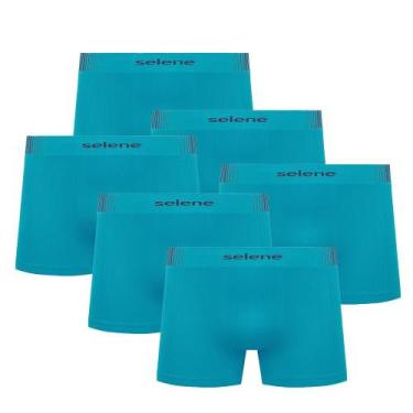 Imagem de Kit Com 6 Cuecas Boxer Box Infantil Juvenil Em Microfibra Sem Costura 