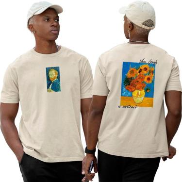 Imagem de Camiseta Basica Algodão‎ Abstract Van Gogh Doze Girassóis-Unissex