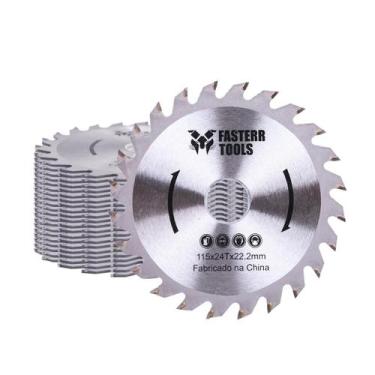 Imagem de Kit Disco Serra Circular 4.3 8 24 Dentes Para Madeira FSTC03 - Fasterr