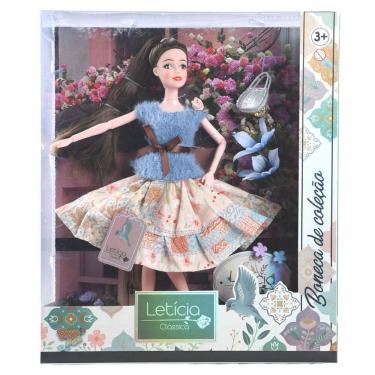 Imagem de Boneca Leticia Classica - Boneca de Colecao - Azul TERRACO