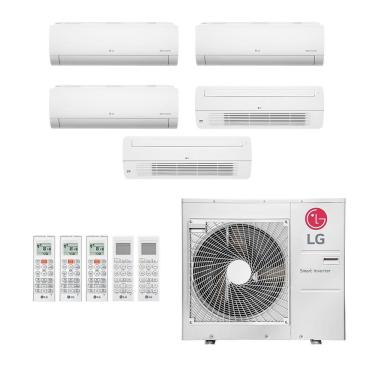 Imagem de Ar-Condicionado Multi Split Inverter LG 48.000 (1x Evap HW 9.000 + 2x Evap HW 12.000 + 2x Evap Cassete 1 Via 18.000) Quente/Frio 220V															