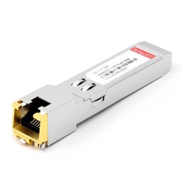Imagem de QSFPNESE Transceptor de cobre 1000BASE-T SFP RJ45 até 100 m sobre cabo Cat 5, compatível com Cisco GLC-T/SFP-GE-T, Meraki, Mikrotik, Ubiquiti, Netgear, TP-Link e outros interruptores abertos