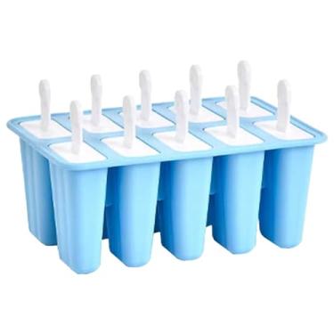Imagem de Moldes pop, máquina de picolé de fácil liberação, ferramenta reutilizável de várias cavidades para bolos, molde para adolescentes e crianças, palitos de iogurte, pirulito, lanches
