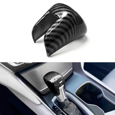 Imagem de Ruautumn Capa de botão de mudança de marchas sem adesivo para Honda Civic 2023-2025, para CRV HRV 2023-2025, para Accord 2018-2025, acessórios de decoração de transmissão automática de acabamento de