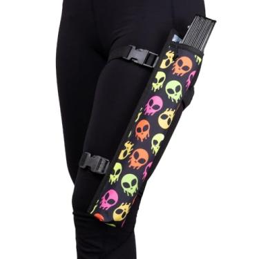 Imagem de Coldre para ventilador Rave – Suporte de ventilador de mão de festival, alça ajustável para perna e ombro, bolsa de cinto para ventilador mãos livres – compatível com fãs dobráveis Kandies World