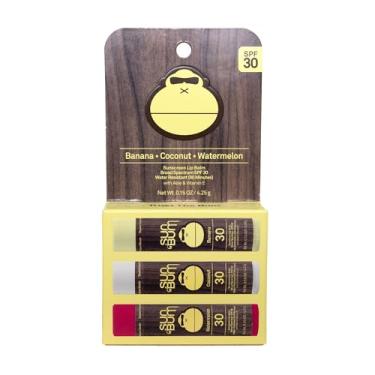 Imagem de Sun Bum SPF 30 Sunscreen Lip Balm | Vegan and Cruelty Free Broad Spectrum UVA/UVB Lip Care with Aloe and Vitamin E for Moisturized Lips | Variety Pack |0.15 Ounce (Pack of 3)