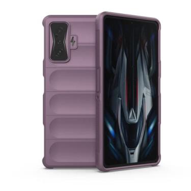 Imagem de Elubugod Capa para Xiaomi Poco F4 GT 5G, TPU Capa macia para celular Xiaomi Redmi K50 Gaming / Redmi K50G / Poco F4 GT 21121210I 21121210G Capa roxa