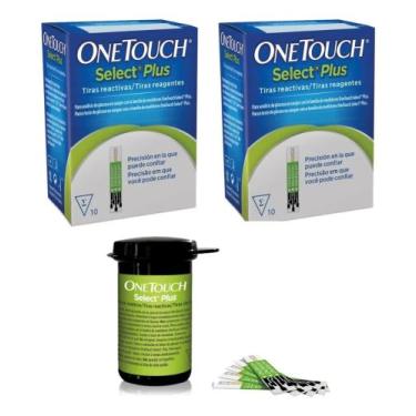 Imagem de Tiras De Glicose One Touch Select Plus 100 Und.