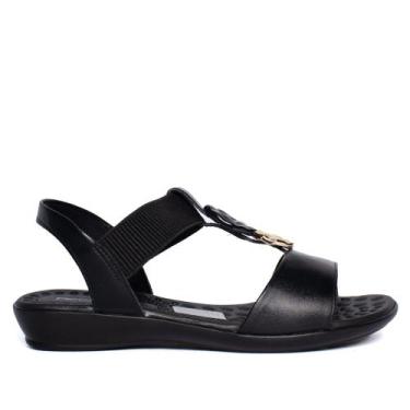Imagem de Sandália Feminina Piccadilly Camila Anabela Preto, Preto, 38