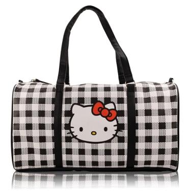 Imagem de Stitch, Minnie, Mickey, Pooh, Harry Potter ou Jack Skellington Mini bolsa de viagem de couro de 40,6 cm, bolsa de viagem, bolsa de viagem noturna, bolsa de fim de semana para mulheres, homens, adultos