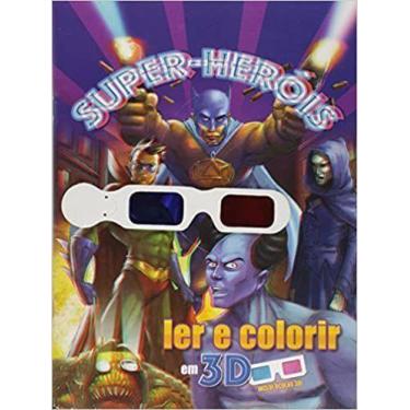 Imagem de Super Herois - Col. Ler e Colorir Em 3d - 1A Sortido - CATAVENTO, Sort