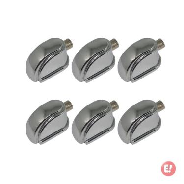 Imagem de Kit 6 Canoas Caixa Tom Surdo Bateria Cromada 19.10 Spanking