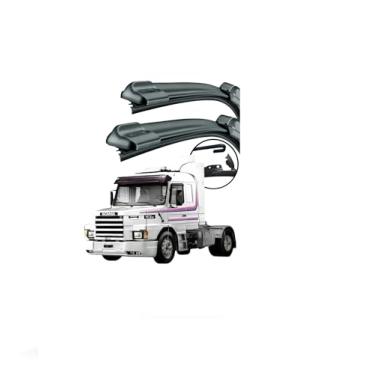 Imagem de Kit Par Palhetas Limpadoras Para-brisa Caminhão Scania 113 91/98