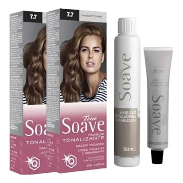 Imagem de Coloração Capilar Tonalizante Sem Amônia Tono Soave Capelli 2 Und (7.7 Chocolate Claro)