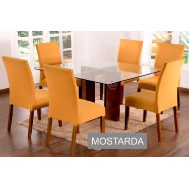 Imagem de Capa Pra Cadeira Jantar Para Mesa 6 Lugares Malha Gel - Ravi Enxovais,