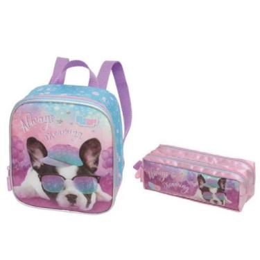 Imagem de Kit Merendeira Lancheira E Estojo Escolar Jolie Packme - Pacific