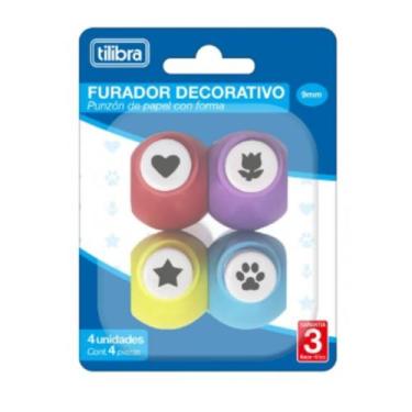 Imagem de Furador Decorativo 9mm cm 4unid - Tilibra