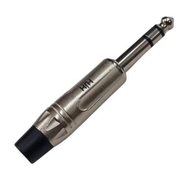 Imagem de Plug P10 Estéreo Linha Profissional Estilo Amphenol Hj139 - HJH