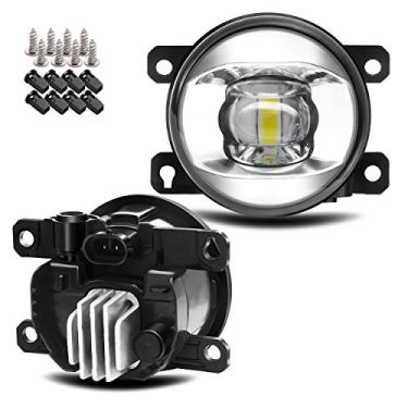 Imagem de Lente LED atualizada de substituição de farol de neblina para Ford 13-16 Fusion, 11-15 Explorer, 08-14 Focus, 15-17 Mustang, 19-21 Ranger, 11-19 Transit Connect, 14-18 Fiesta, farol de neblina de