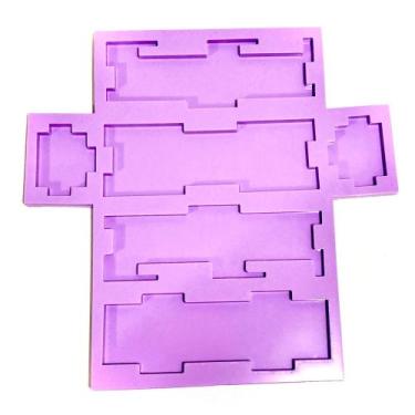 Imagem de R365 Molde de silicone caixa para mini dominó resina decorar - confeit