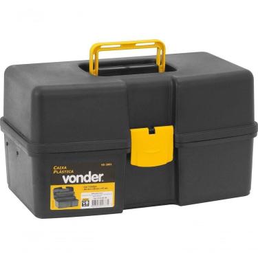 Imagem de Caixa Plástica Para Ferramentas Baú 370x220x200mm Com 2 Band