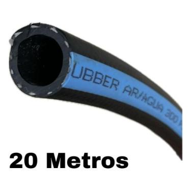Imagem de 20 Mt Mangueira 1/2 Borracha Ar Água Compssor 300 Psi Rubber - BARIFLE