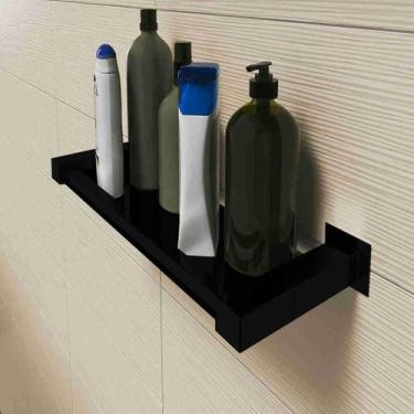 Imagem de Porta Shampoo Inox 304 Preto Fosco 30cm - Perfil Casa Inox