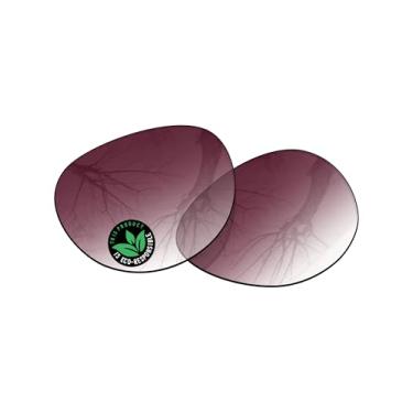 Imagem de Raydi Lentes de reposição de policarbonato para óculos de sol RayBan Meta Headliner RW4009F 51 mm - tonalidade degradê vermelho vinho - não polarizada