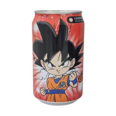 Imagem de Refrigerante Ocean Bomb Lata 330 ml Pêssego Dragon Ball - Goku