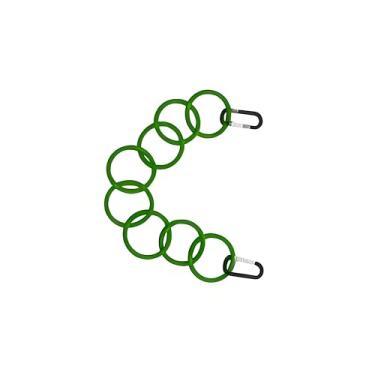 Imagem de Corrente de argola de escalada de cobra para bola Python Playground Brinquedos de escalada para milho Snake Enriquecimento Brinquedos Pequena Serpente Selva Ginásio Verde