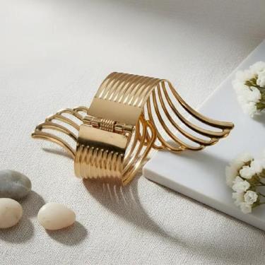 Imagem de Bracelete De Metal Moda Egípcia Pulseira Grega Romana Com Mola Festas 