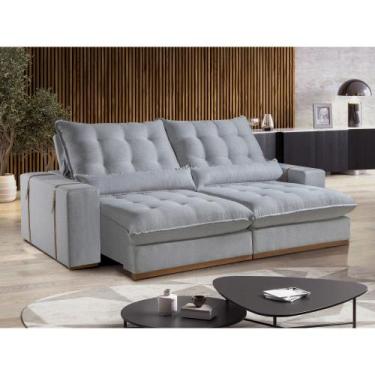 Imagem de Sofá 3 Lugares Retrátil e Reclinável Detroit 2.30m Molas Ensacadas e T