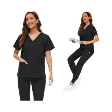 Imagem de Conjuntos De Uniformes Médicos Cirúrgicos Unissex Para Mulheres, Traje