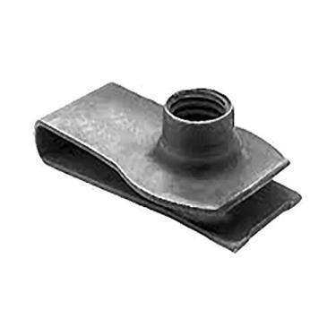 Imagem de BoltmanShop 3/8" -16 Tamanho do parafuso, 1-1/8" Centro do orifício até a borda Porca U extrudada (25 unidades)