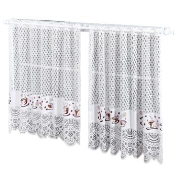 Imagem de Cortina Pia Vitro Renda Cozinha Café 1,60X0,80 Alt