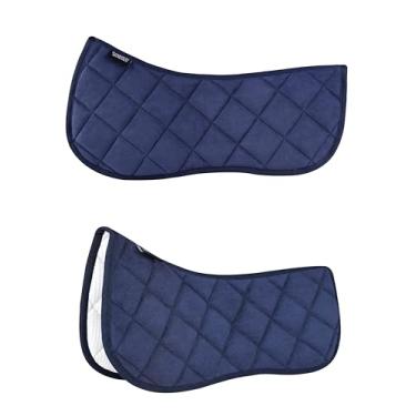 Imagem de Harrison Howard Almofada de sela inglesa para cavalos Ling Xing azul-marinho