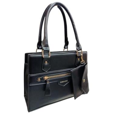 Imagem de Bolsa De Ombro e Transversal com Duas Divisórias Prática Dia a Dia Trabalho Acompanha Bolsinha