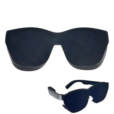 Imagem de Bloqueadores de luz universais para óculos RayNeo Air3/3s/3s pro/Air2/2s AR - Capa blackout de silicone, macia e confortável, bloqueador de reflexos completo (bloqueadores pretos 1 peça)