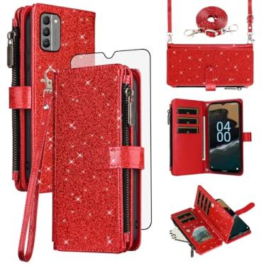 Imagem de Asuwish Capa de telefone para Nokia G400 SFC30 US capa vermelha