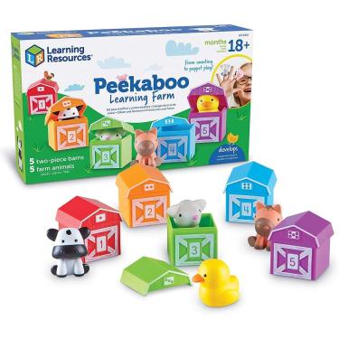 Imagem de Brinquedo educativo Peekaboo, 10 peças com contagem, classificação e correspondência + fantoche de dedo japonês. Presente de Páscoa