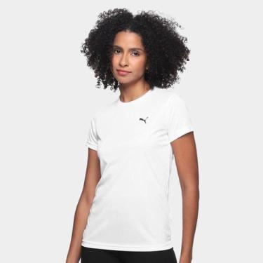 Imagem de Camiseta Puma Logo Poly Feminina, Branco, G